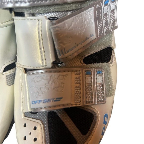 Shimano Silver white black Cycling Shoes clip in size 41 - Picture 6 of 12